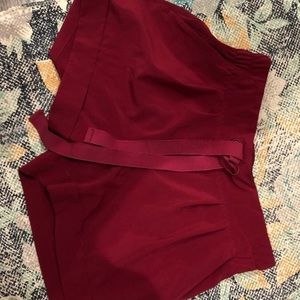 Dark Red lululemon shorts size 2